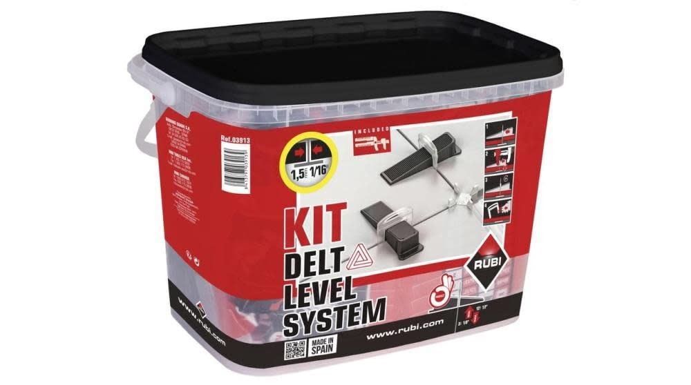 Rubi Tools DELTA 1/16″ (1.5MM) Level System Kit- 03914