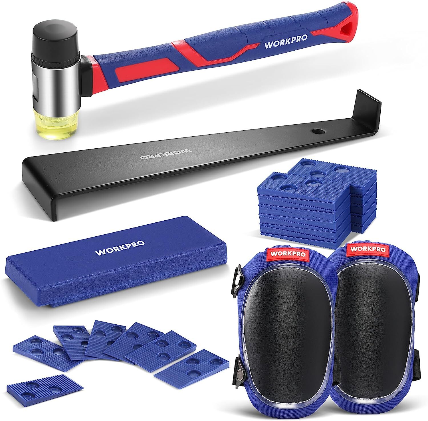 WORKPRO 13″ Flooring Cutter/Laminate Flooring Installation Tools Knee Pad Spacer