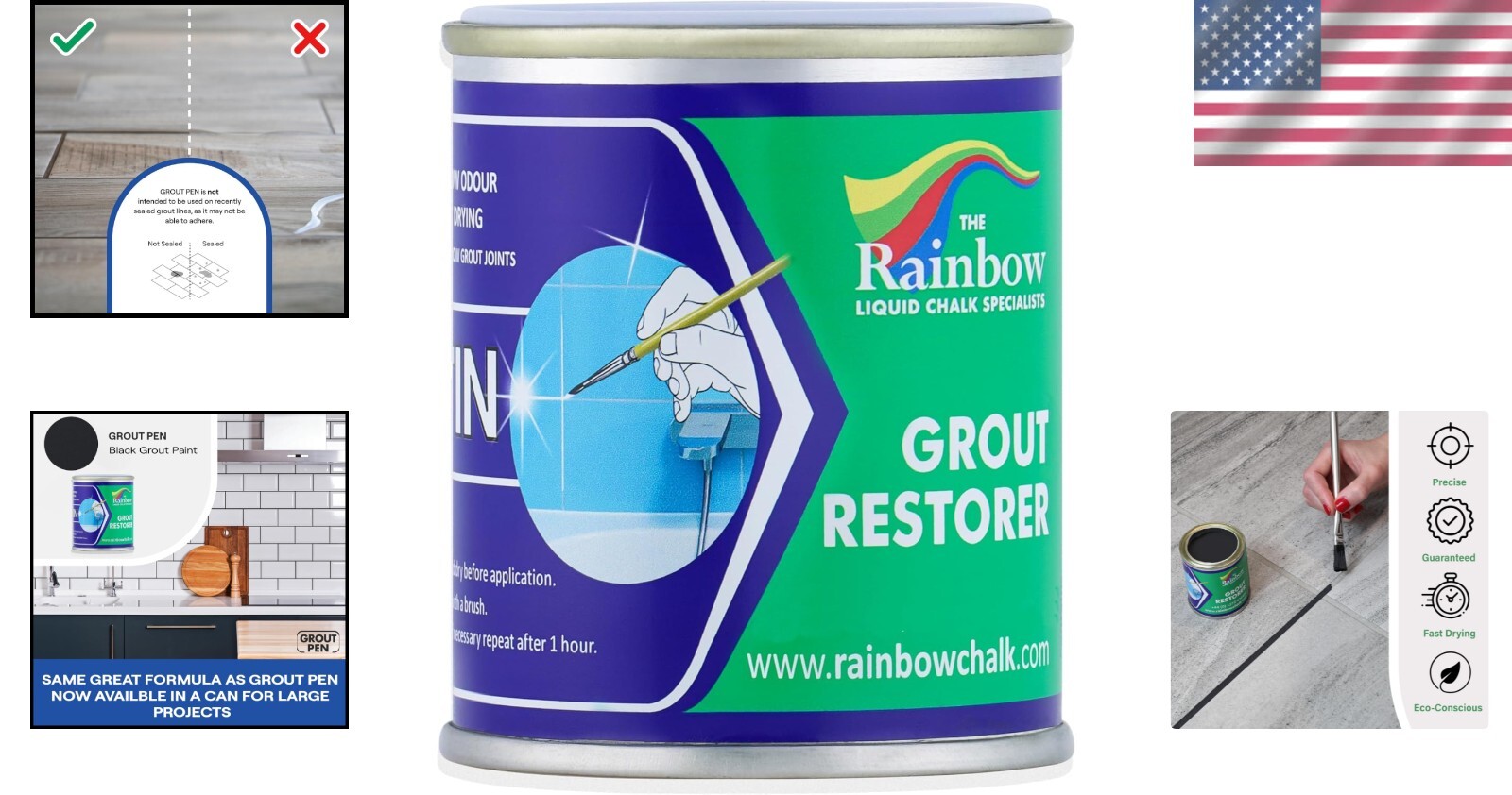 4.2oz Grout Refresh Pen: Waterproof Black Paint for Kitchen and Bathroom Tiles