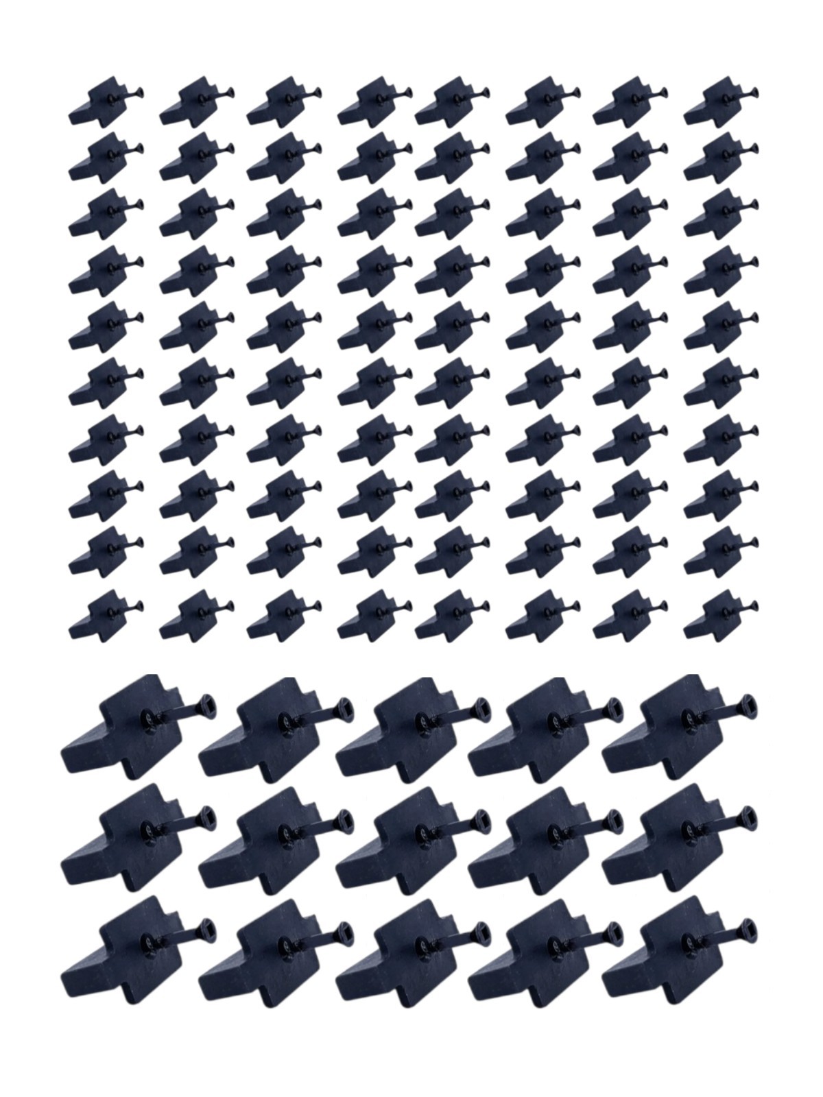 New Hidden Deck Fasteners 100 PCS Universal Nylon T-Clips For Composite Boards