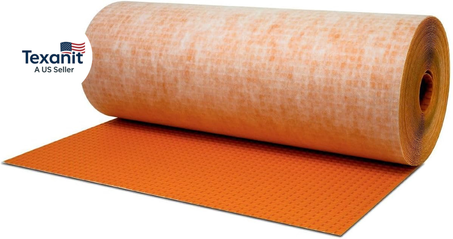 Ditra Uncoupling and Waterproofing Membrane for Ceramic and Stone Tile Applicati