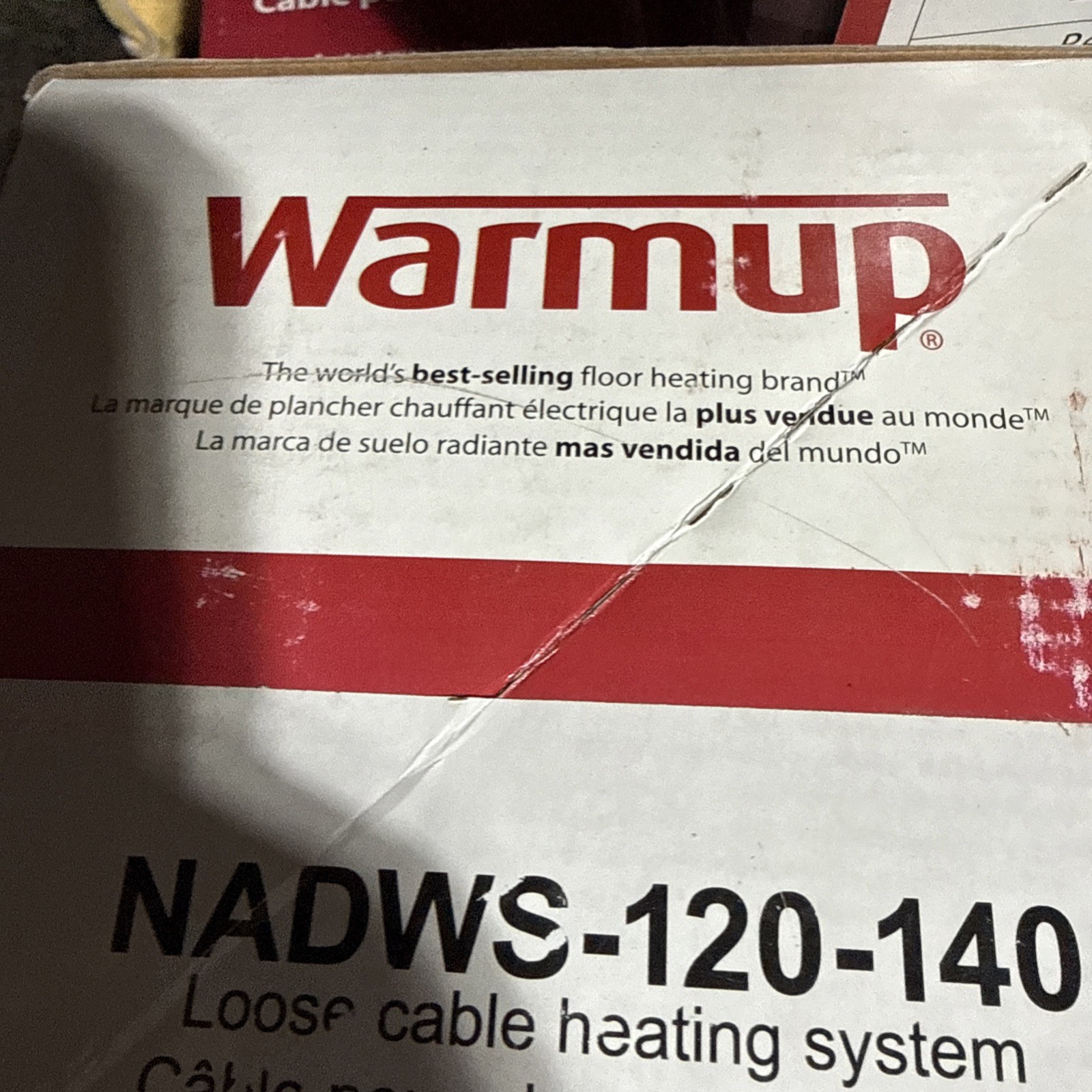 Warmup Underfloor Heating Cables Made-120-840 10-13 Square Feet