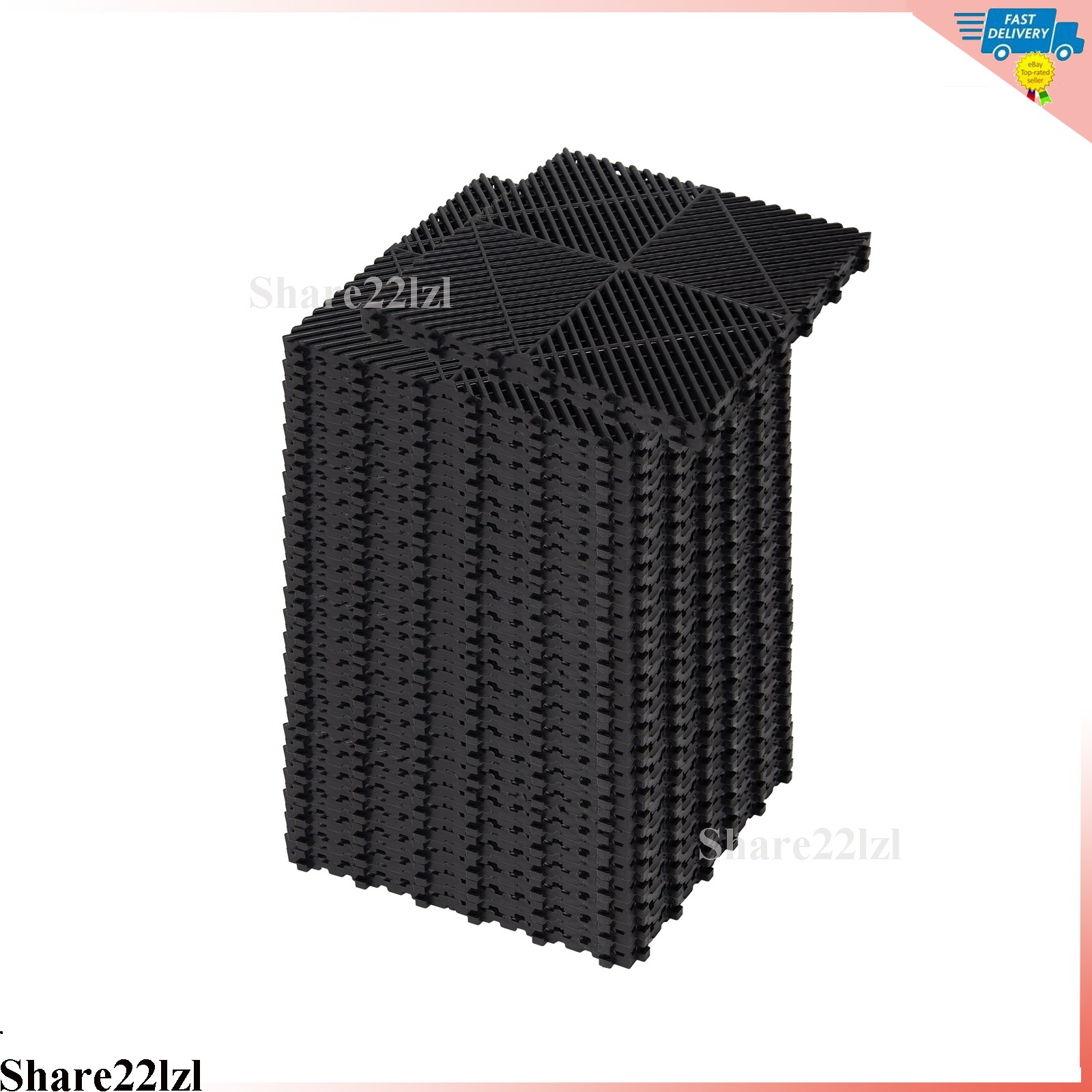 Garage Floor Tiles Interlocking Flooring Tiles 15.75×15.75”/ 40 x 40 cm 25Packs
