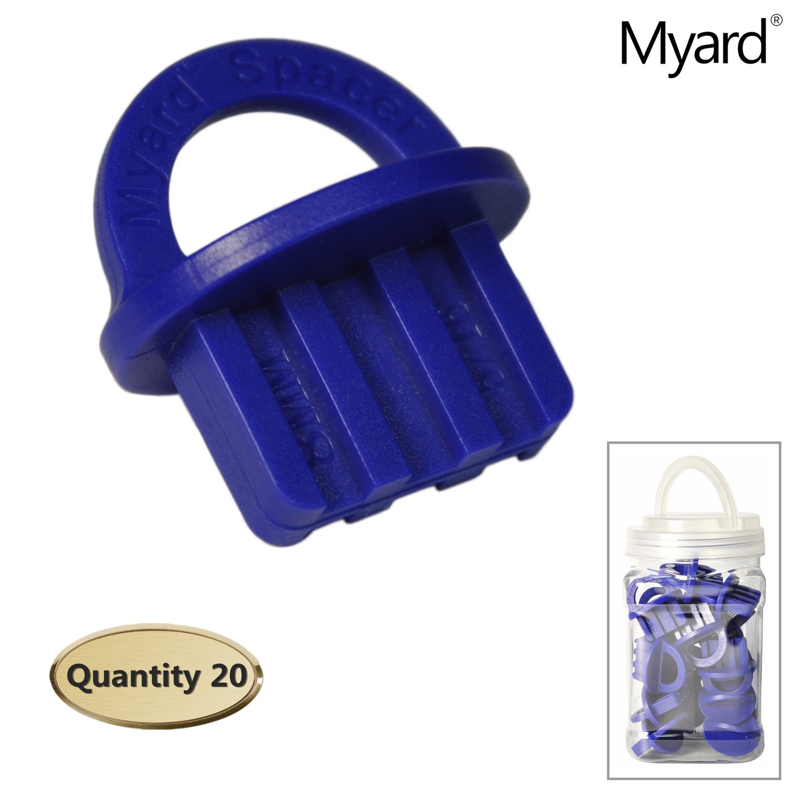 20 Packs 5/16 Inch Blue Deck Board Jig Spacer Rings for Decking Tool Easy Pull