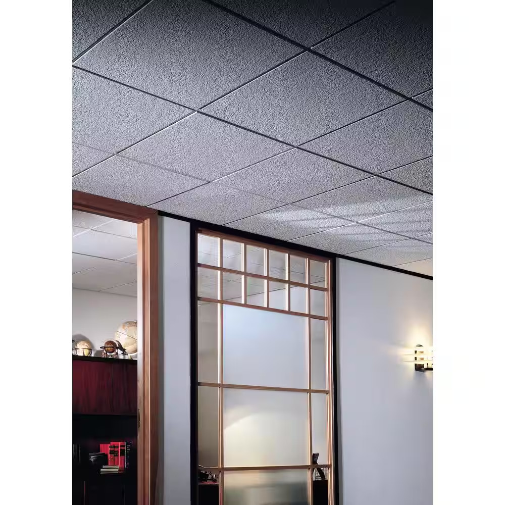 2 Ft. X 4 Ft. Mars White Square Edge Lay-In Ceiling Tile, Case of 6 (48 Sq. Ft.)