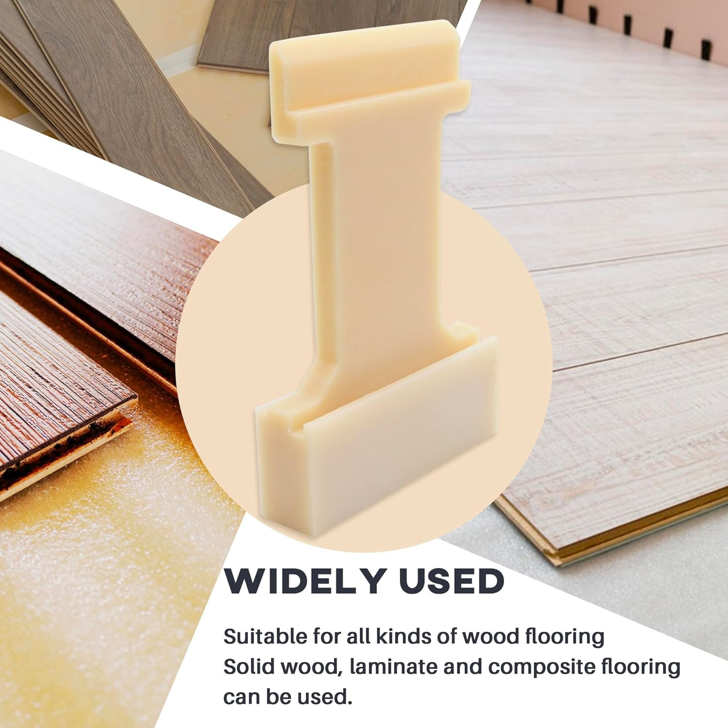 4-In-1 Laminate Flooring Tools – Nylon Tapping Block Kit for Laminate Plank and