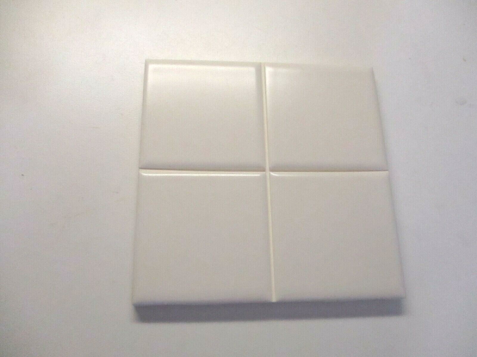 1 Wall Tile AO Olean USA 4-1/4″ Ceramic Scored Satin Off White / Light Beige MCM