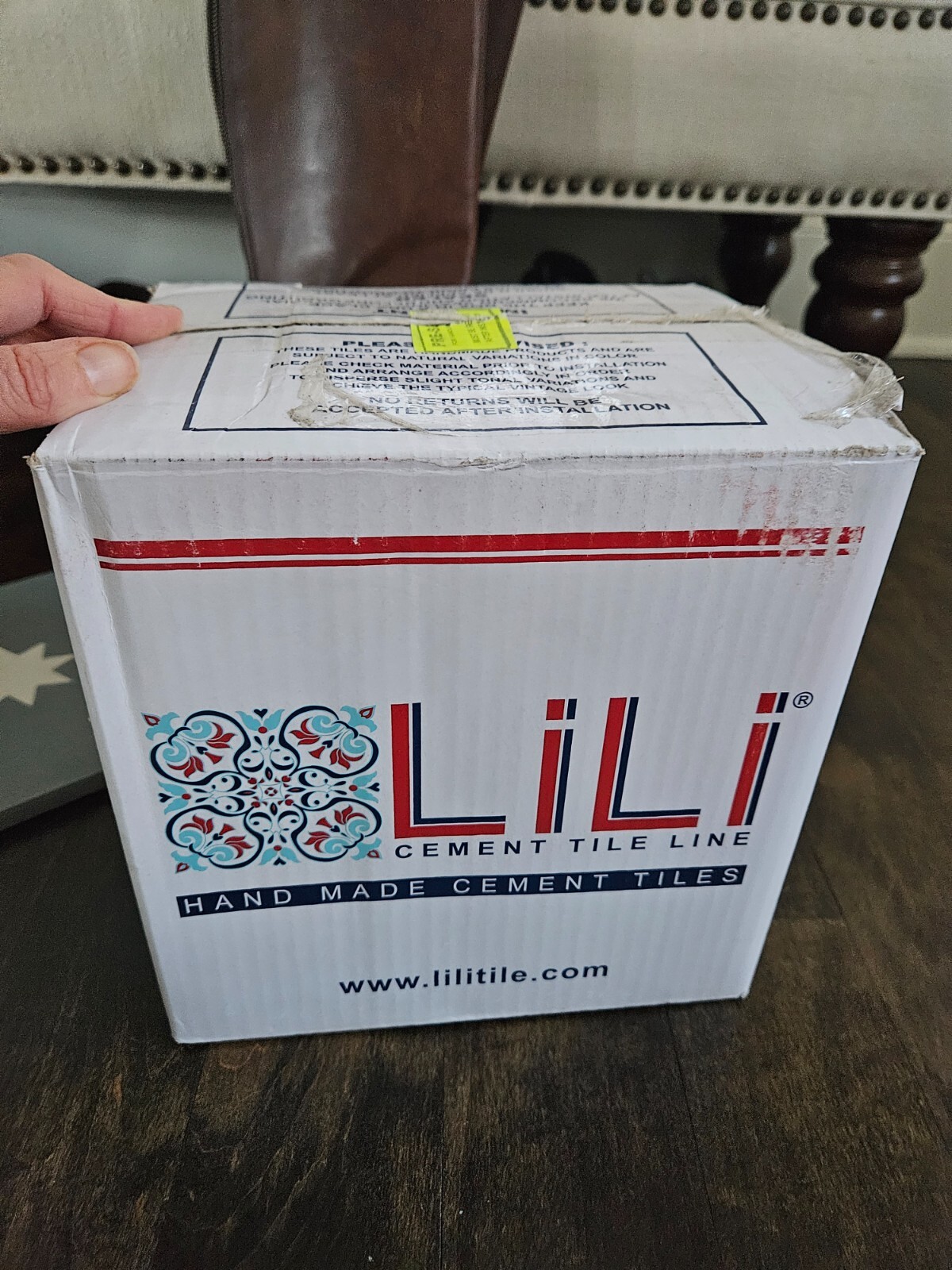 Lili Cement Tile Twinkle #4 Gray, 8″x8″ PRICE IS PER BOX, LOCAL P/U ONLY