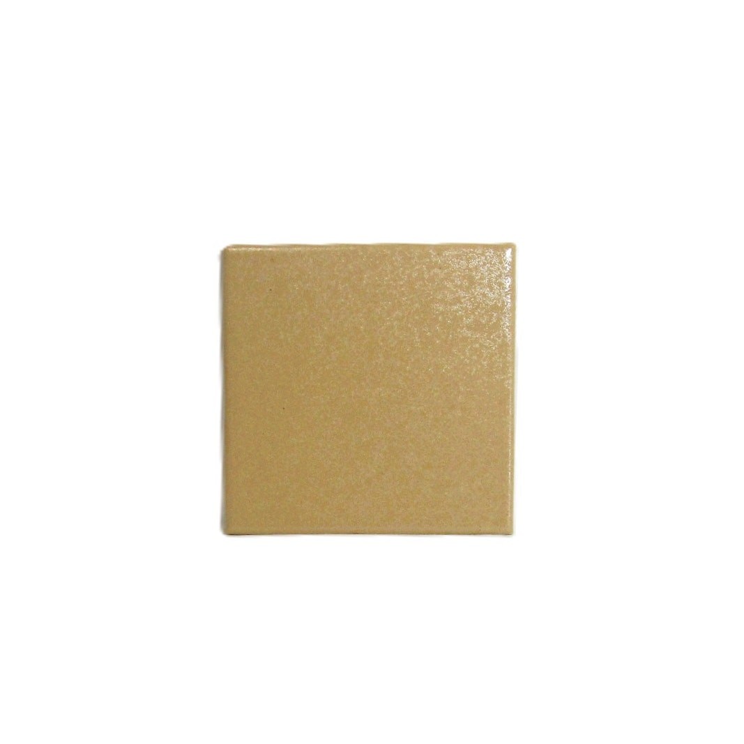 Wheat Square Ceramic Tile 4.25 x 4.25 inches Tan Backsplash or Counter Decor
