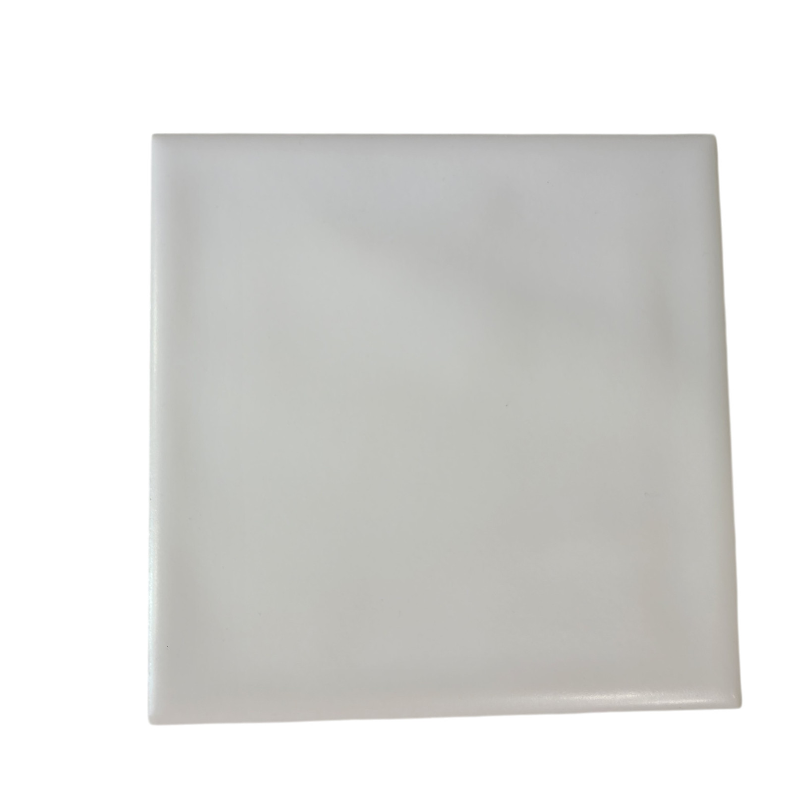 White Ceramic Florida Tile 4 3/8 in FT Subway Square Potters Touch Undulated