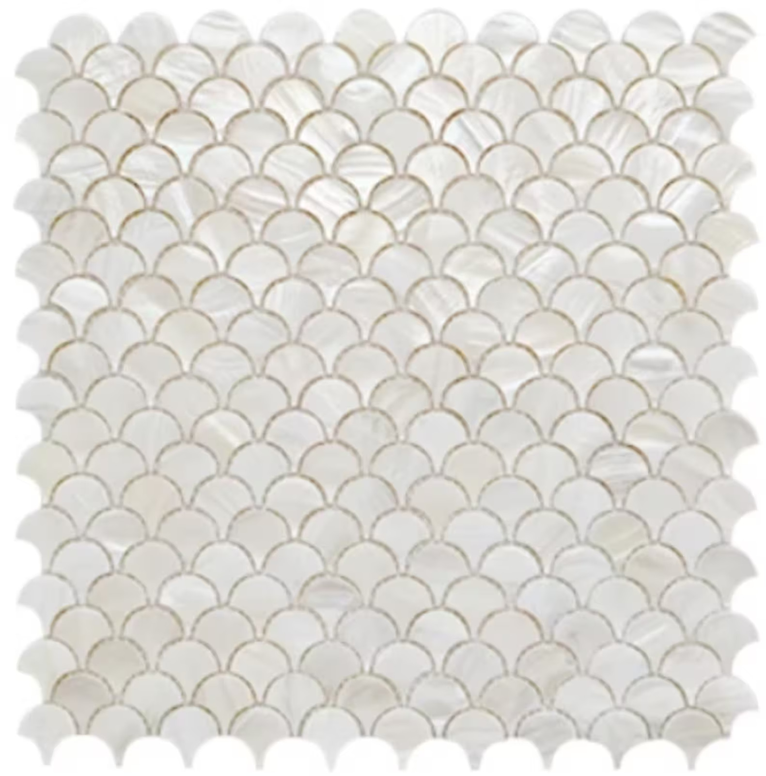 White Fish Scale Mother of Pearl Mosaic Tile For Bathroom Kitchen WShower Backsp