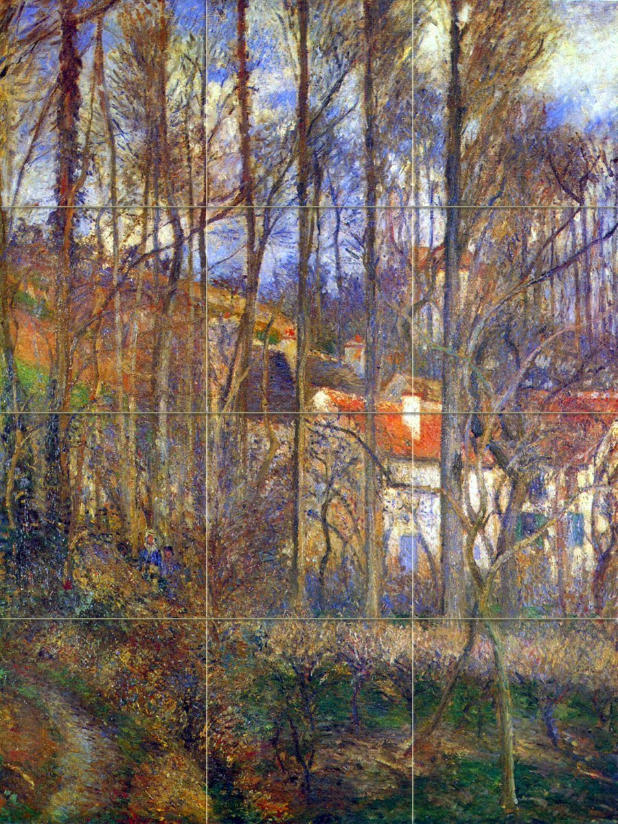 Pontoise the cyte des boeufs at the Hermitage Tile Mural Kitchen Wall Backsplash