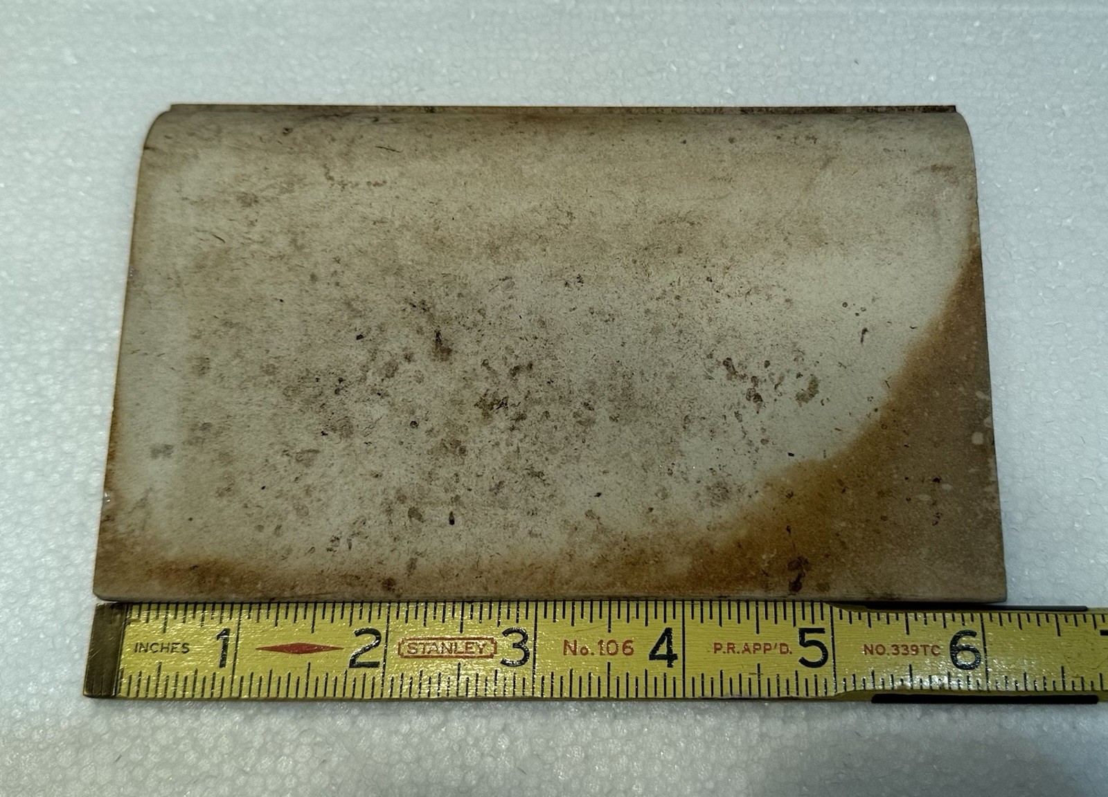 1 pc. Mocha/Brown Cove-Base Ceramic Tile 4″ X 6″ Mid-State, Glossy, Bullnose Top