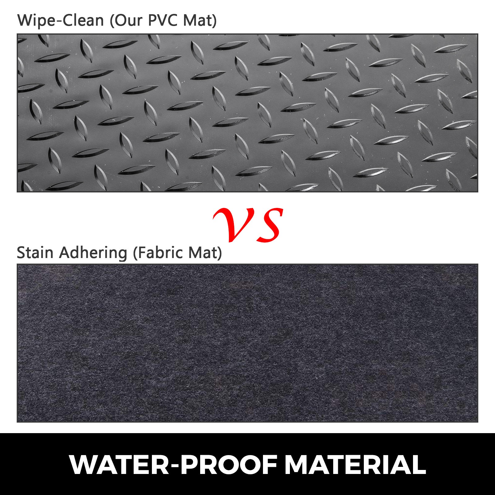 VEVOR Garage Floor Mat Diamond Plate Vinyl 2x Flooring Rolls Non-Slip 14.7×3.6ft