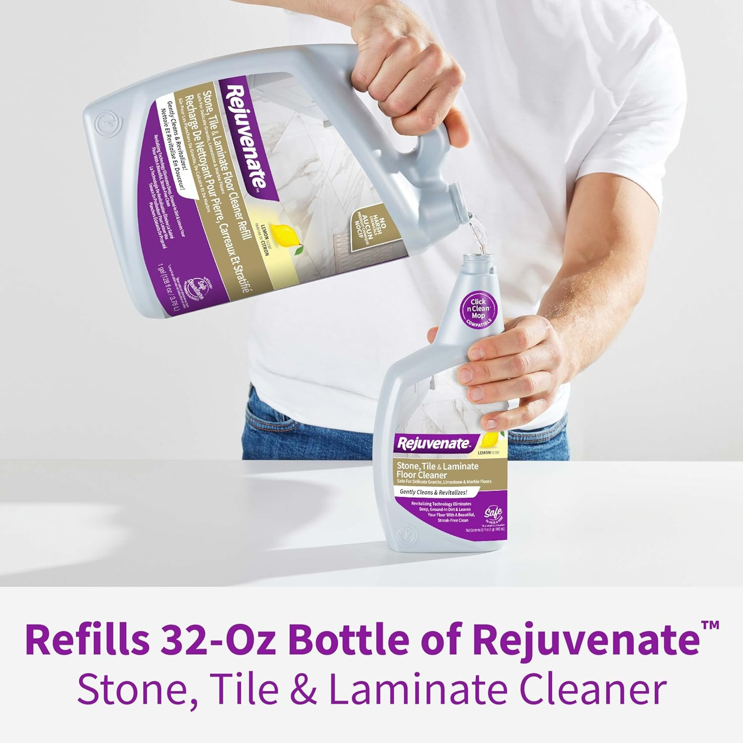 Stone, Tile & Laminate Floor Cleaner Gently Cleans and Revitalizes Delicate Gran