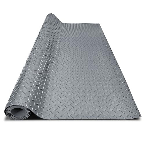 4x10FT Garage Floor Mat, 2.8mm Thickened Flooring Roll for Under 4*10FT Grey