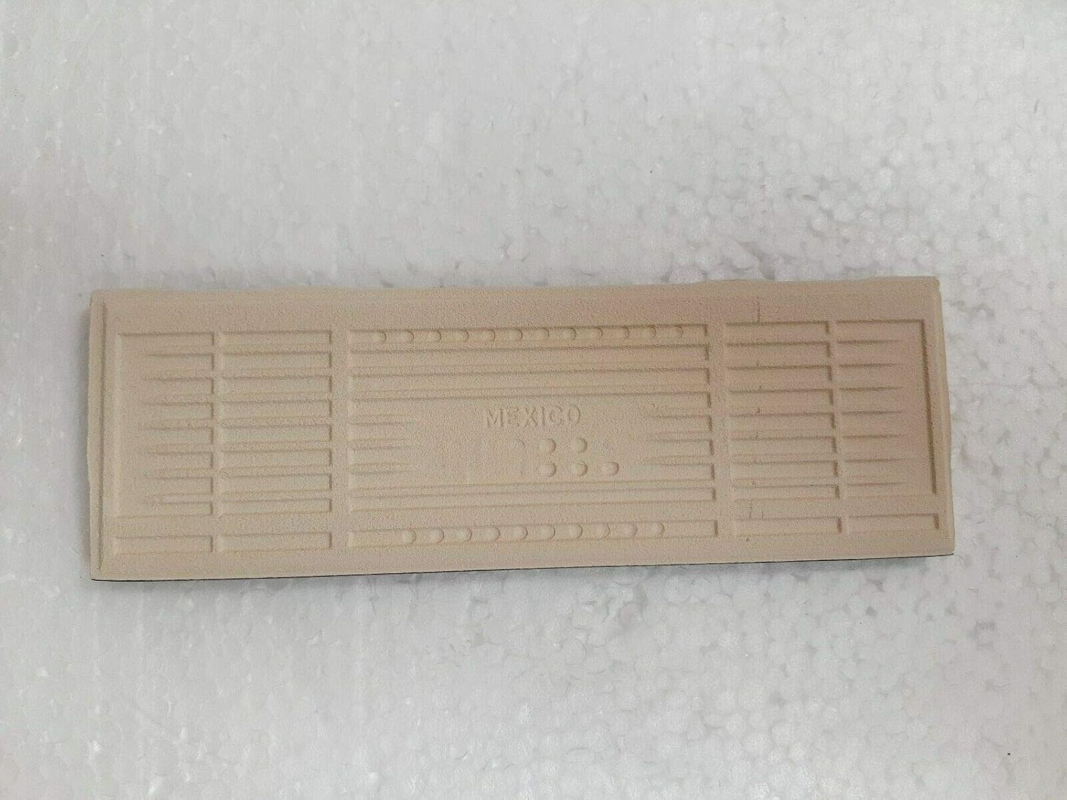 Black 2X6 in Ceramic Tile Bullnose Trim Edge 2 X 6 Inch Box 10 Piece
