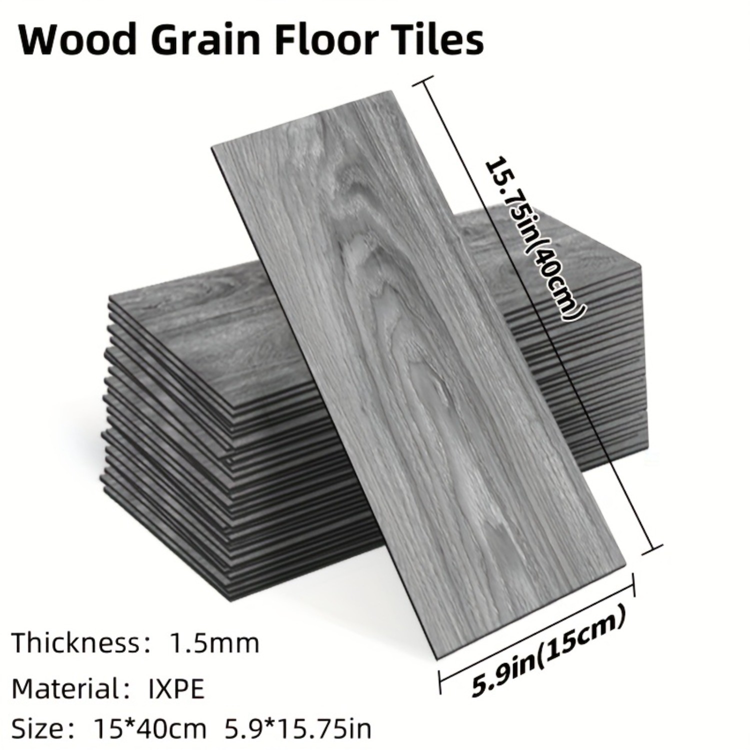 [Wood Grain Flooring Tiles]20pcs Wood Grain SelfAdhesive Flooring Tiles