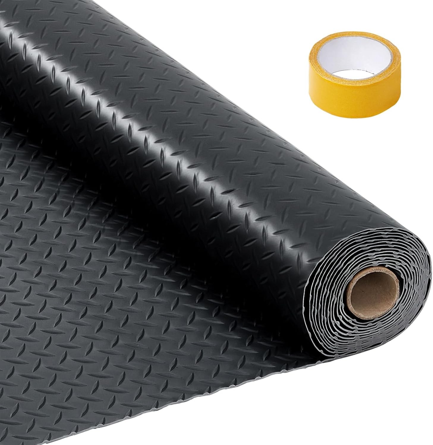 PVC Garage Floor Mat Waterproof Non Slip Diamond Plate for Car SUV Truck 2.8mm