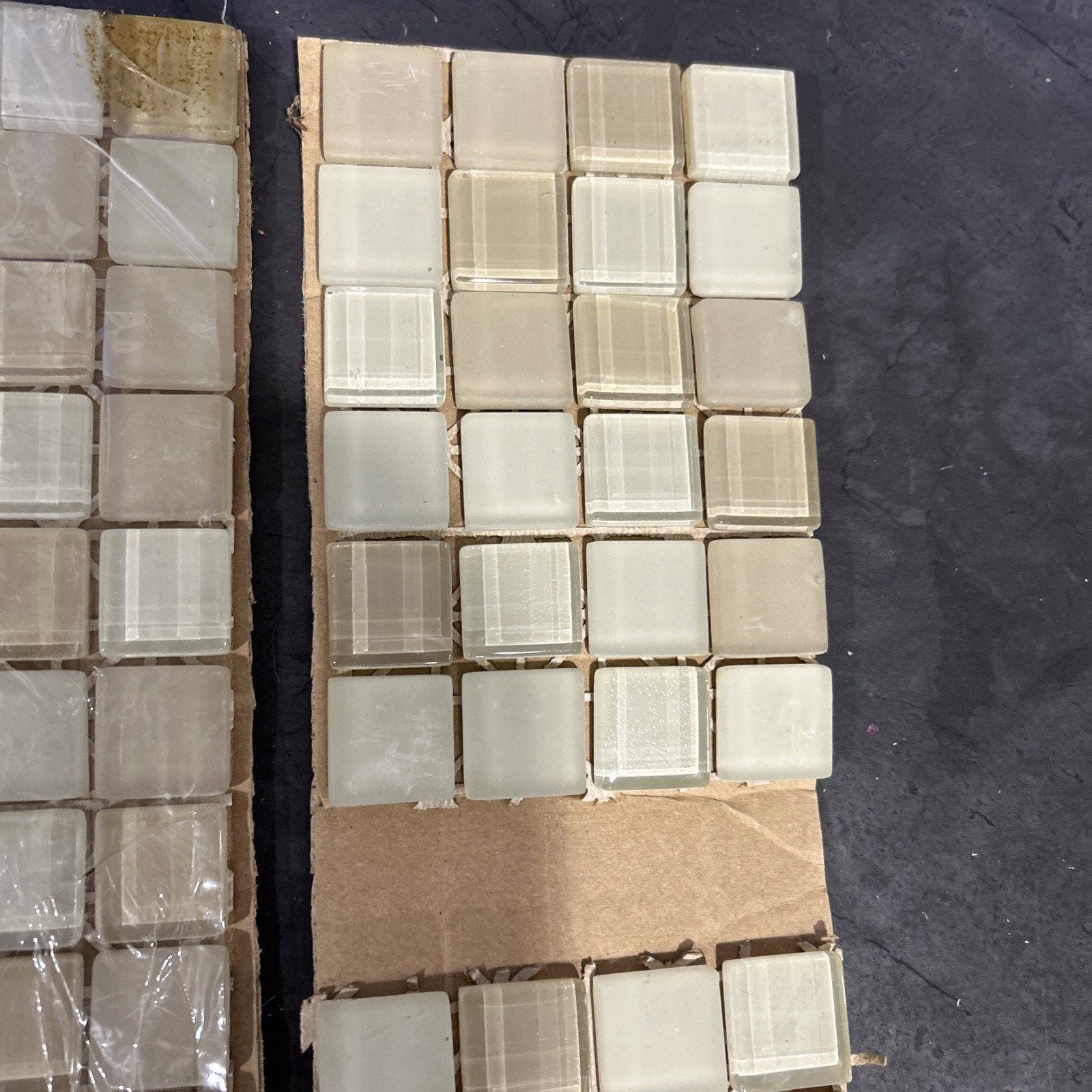 Mosaic Glass Tile 1″x1″ 1×1 Sheet Cosmopolitan Backsplash Accent Used Partial