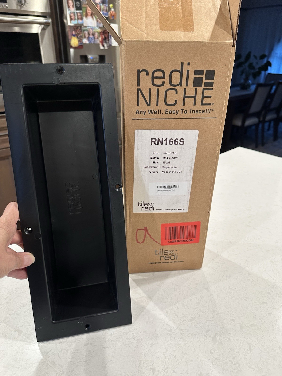 Niche Box by RediNiche Size: 16×6 for shower self Tile Inlays New In Box