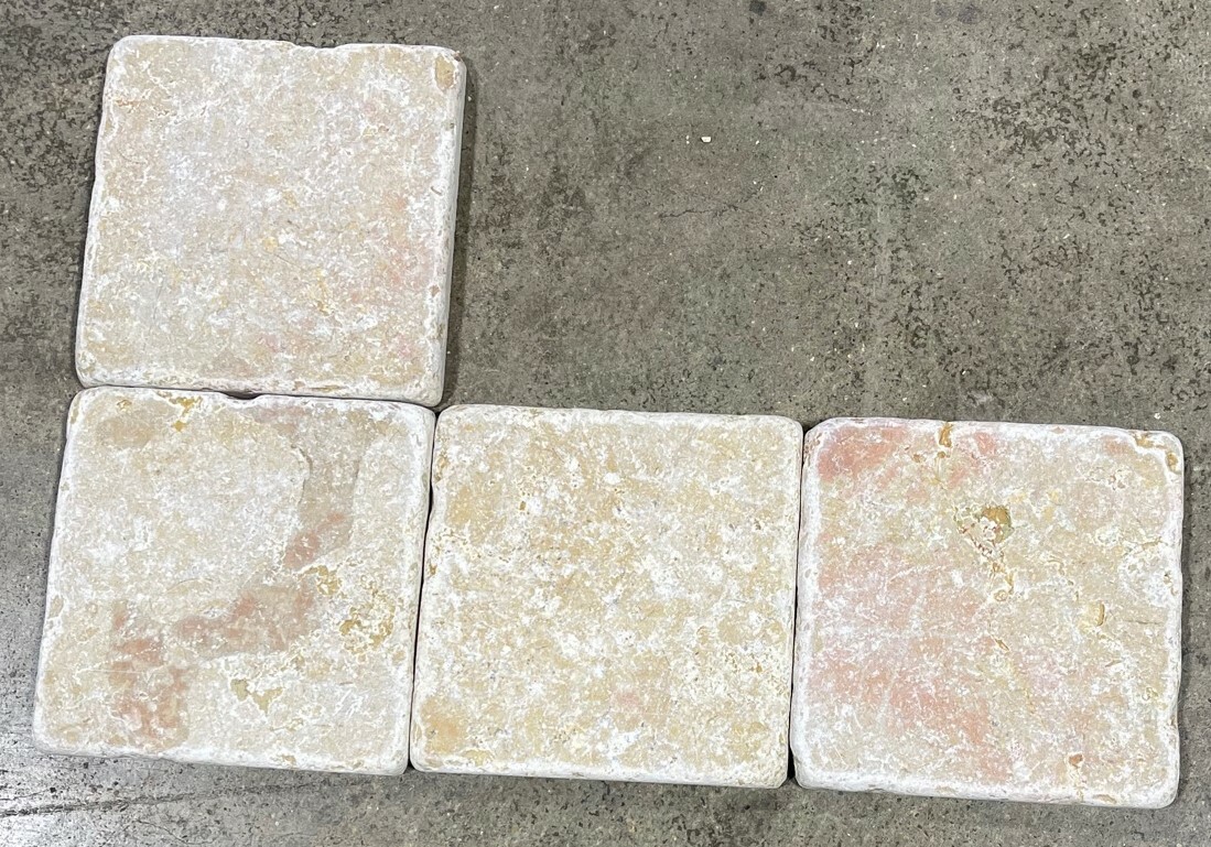 Tile Giallo Reale Natural Stone About 4×4 SAMPLE PIECE TS-92
