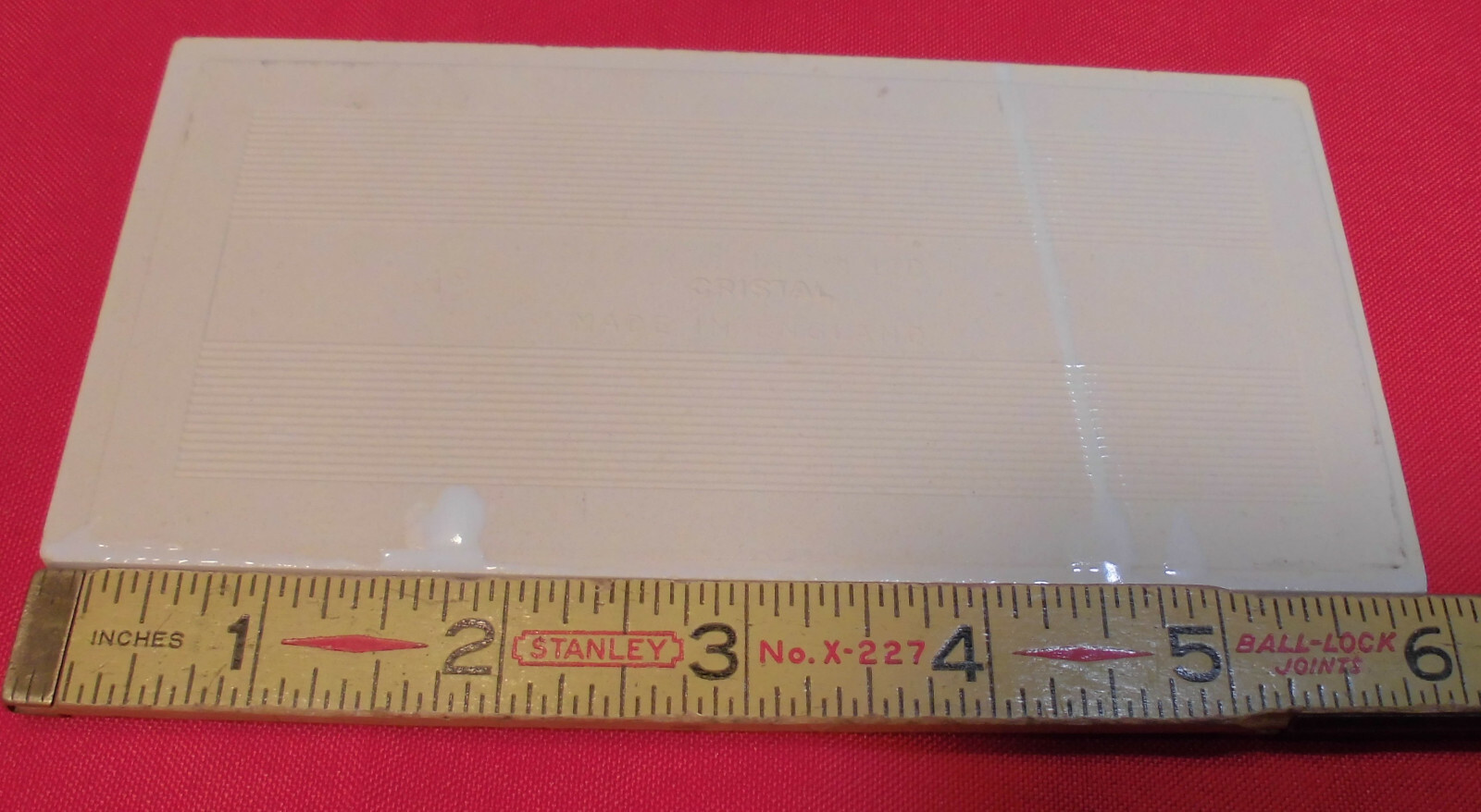 1 pc. Vintage *White* Subway Glossy Ceramic Tile 3″ X 6″ X 3/16″ H R Johnson Co.