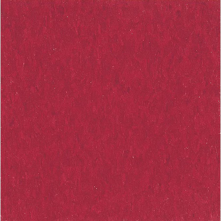 Armstrong 51816031 Vinyl Floor Tiles, 12 In W, Cherry Red