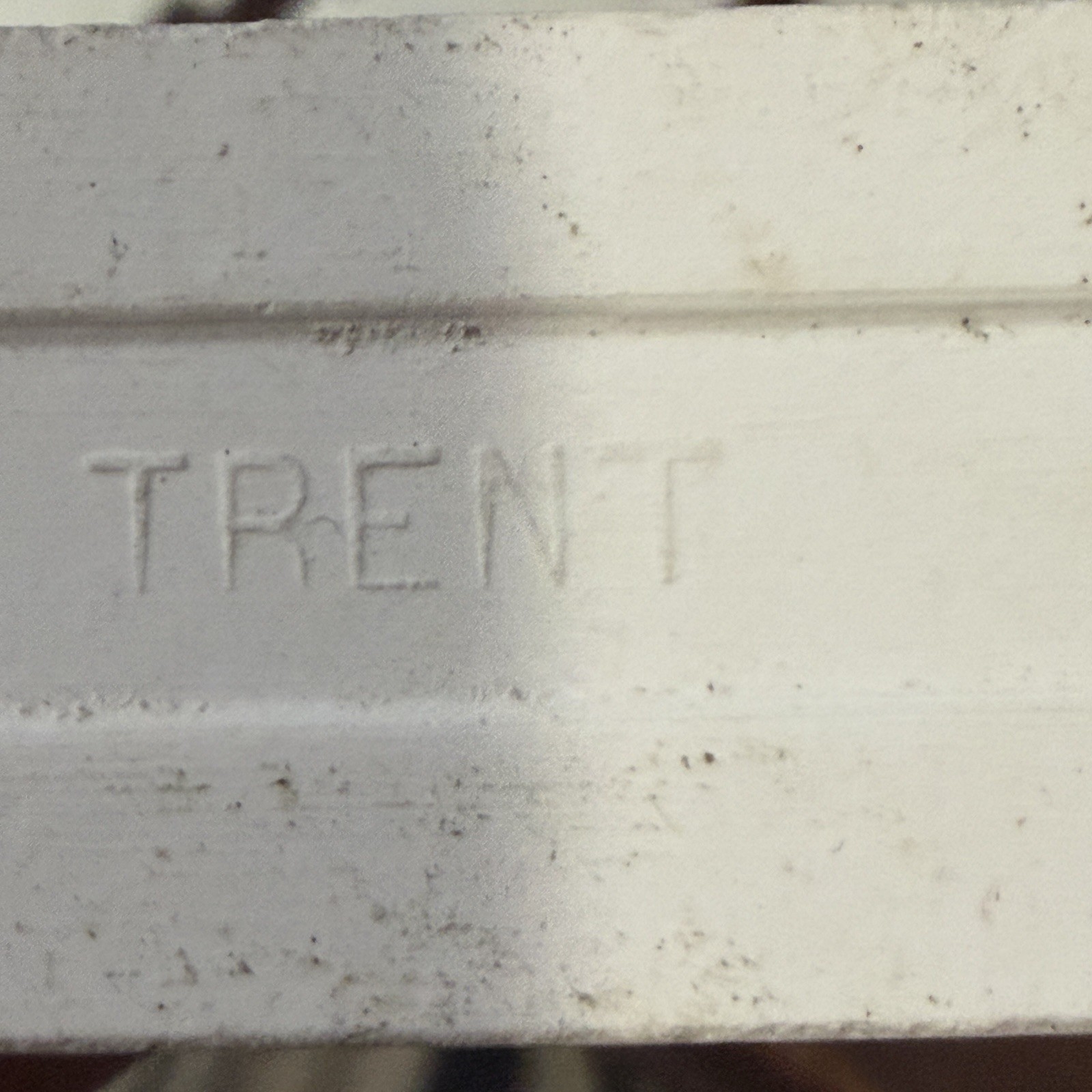70+ Antique Trent Tile Co White Ceramic Liners – 1×4″ Pencil Tile – Salvaged