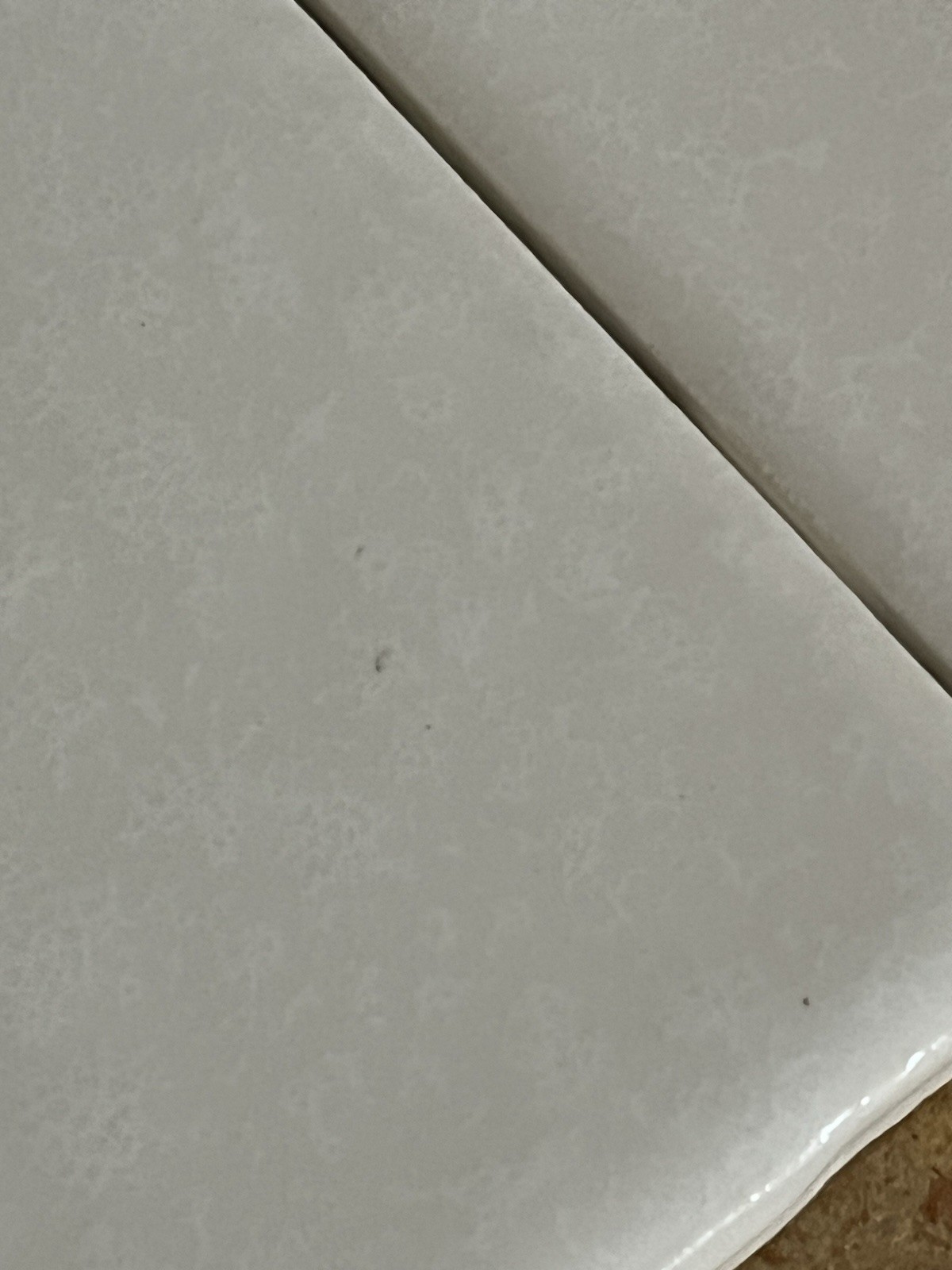 6 Pcs Vintage Daltile D400 Mayan White 4-1/4″ Square Ceramic Wall Tile Bumpy