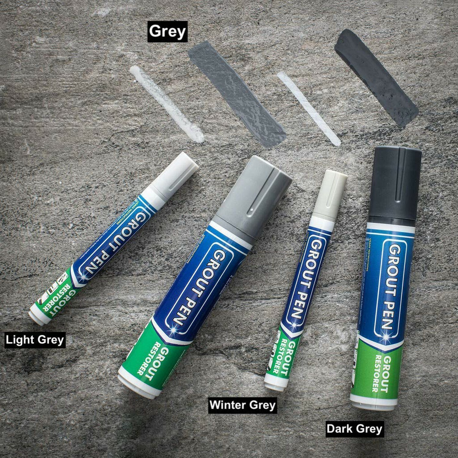 Grout Pen Grey Tile Paint Marker: Waterproof Tile Grout Colorant and Sealer Pen