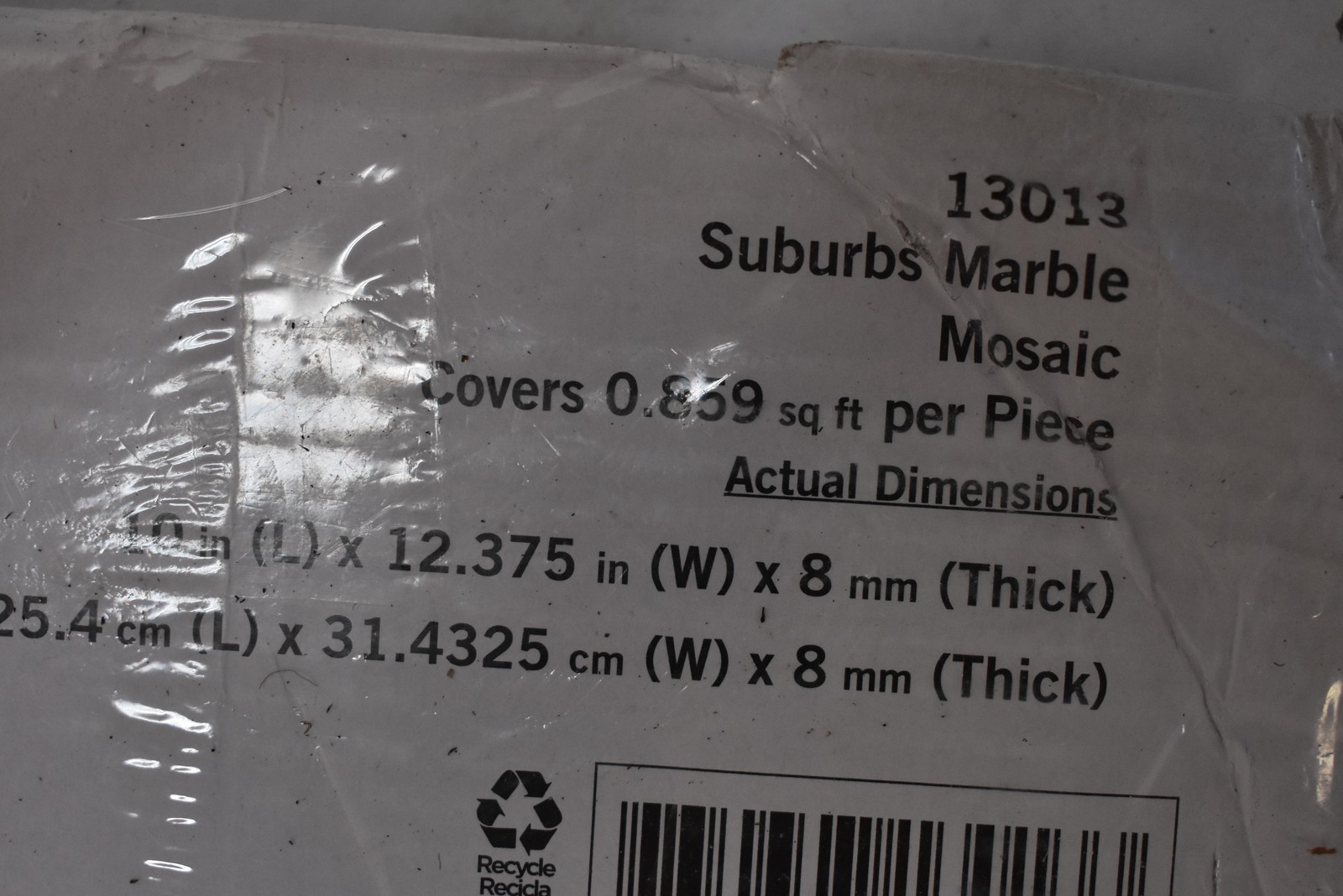 5 Suburbs Marble Mosaic Wall Floor Tile White 10×12.375 Hexagon Lot Home Decor