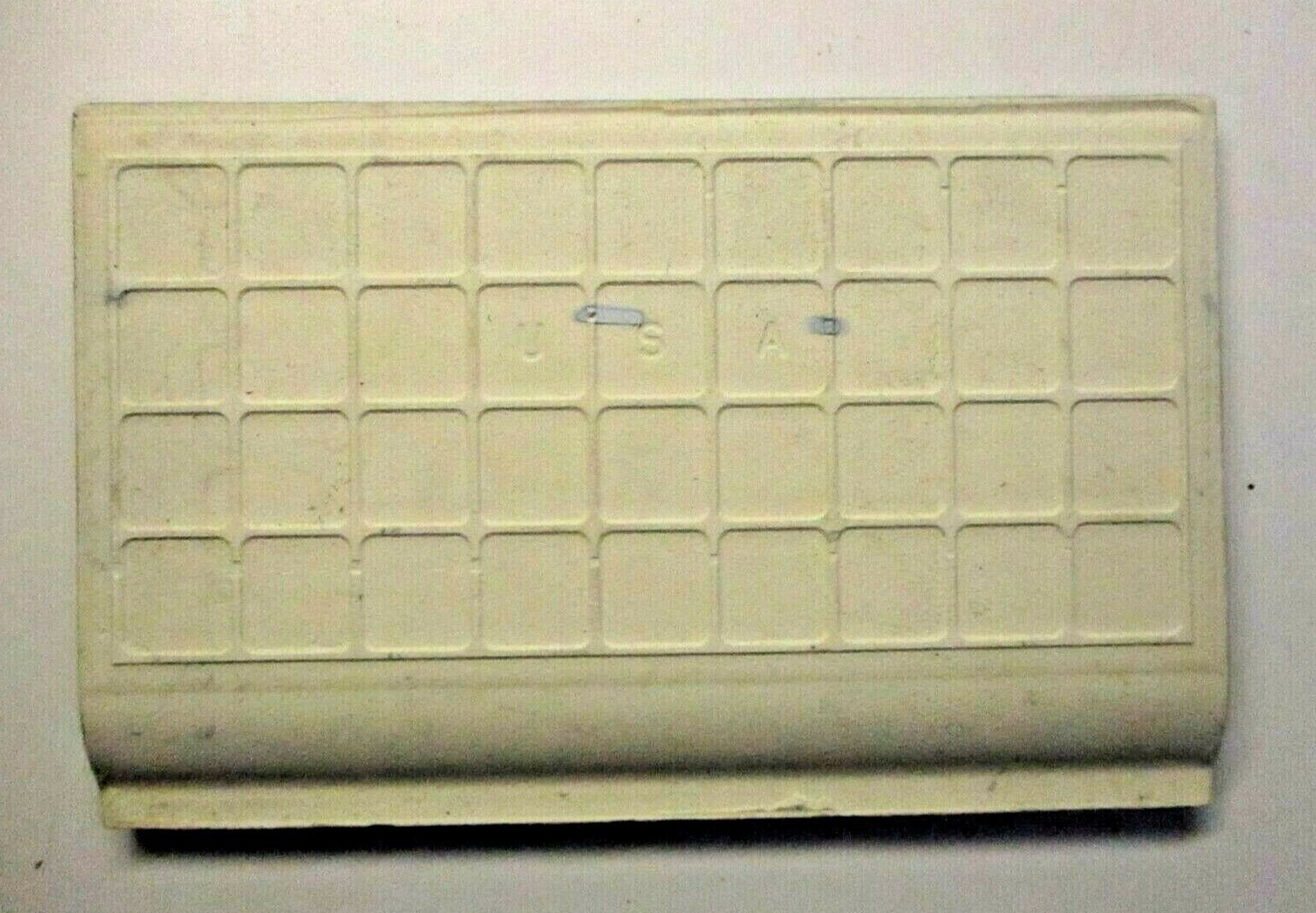 1 Tile Mannington USA 6″ Gloss Blue Gray Bullnose Cove Base Radius Ceramic Wall