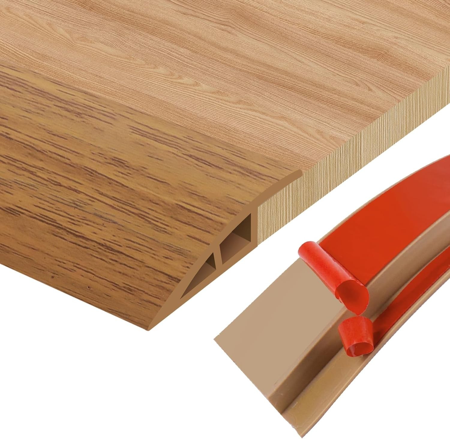 Commercial Grade 39″ PVC Floor Transition Reducer – Easy Install Threshold Strip