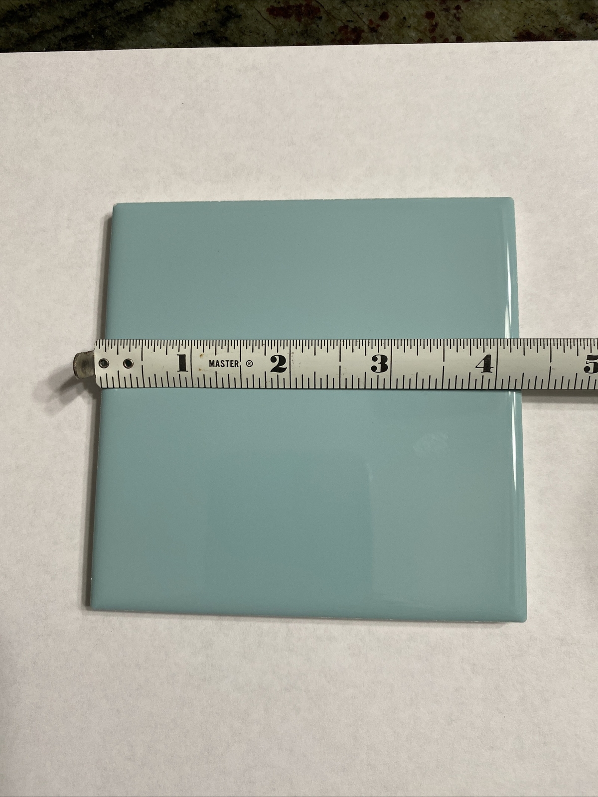 Surf Green 4 in Ceramic Tile 4.25 in Blue Aqua Glow Daltile Color 0197 Color 105