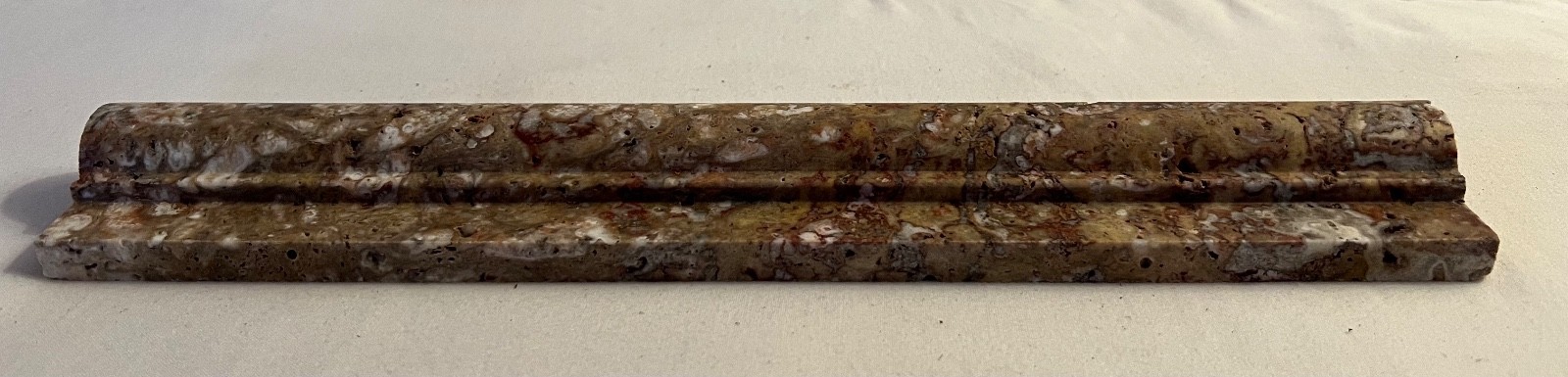 Scabos Travertine 12″ x 1-3/4″ Chair Rail Trim Molding-new