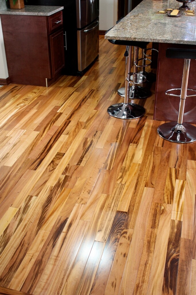 Brazilian Tigerwood Koa Engineered Hardwood Flooring Sample