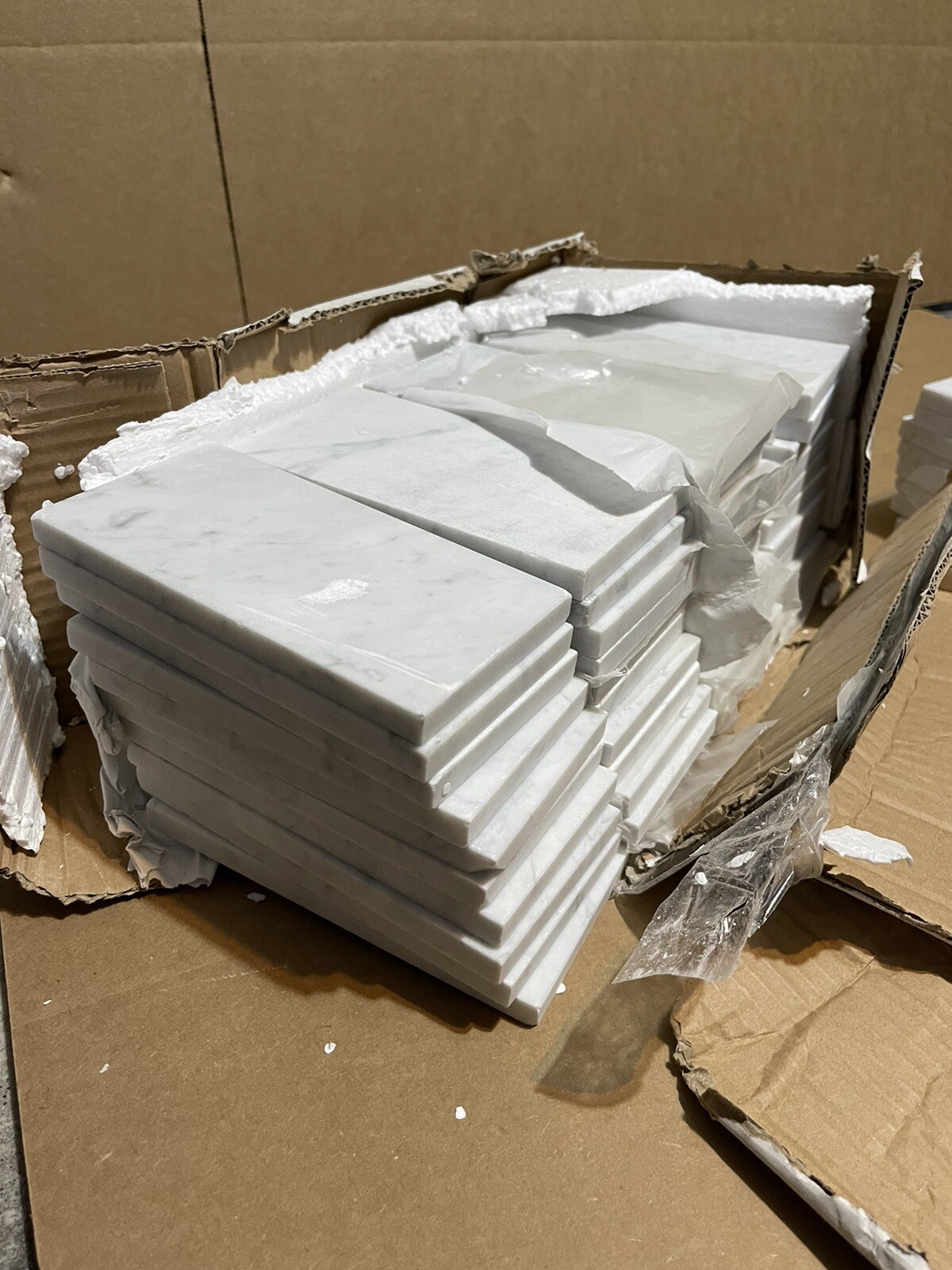 ⭐️ New 1 tile Carrara 3×6 Polished Marble Tile Backsplash Wall Floor