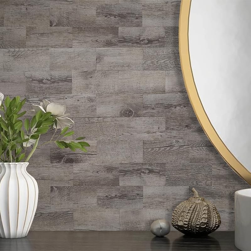 100-Piece Peel and Stick Dover Gray Backsplash Tiles for Elegant Interiors
