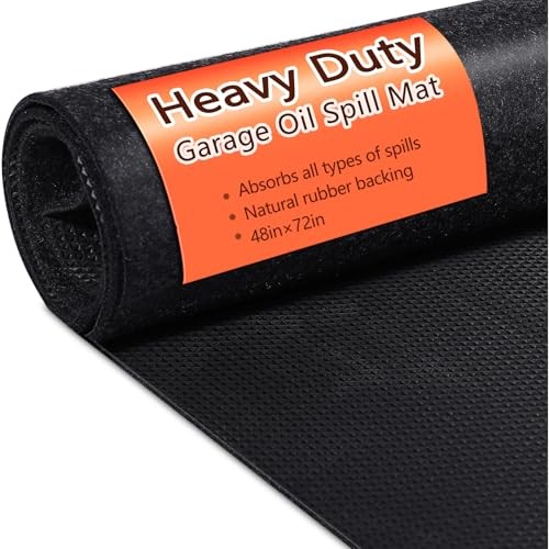 Oil Spill Mat, 48×72 Inch Garage Floor Mat for Under Car, Waterproof, 48″ x 72″