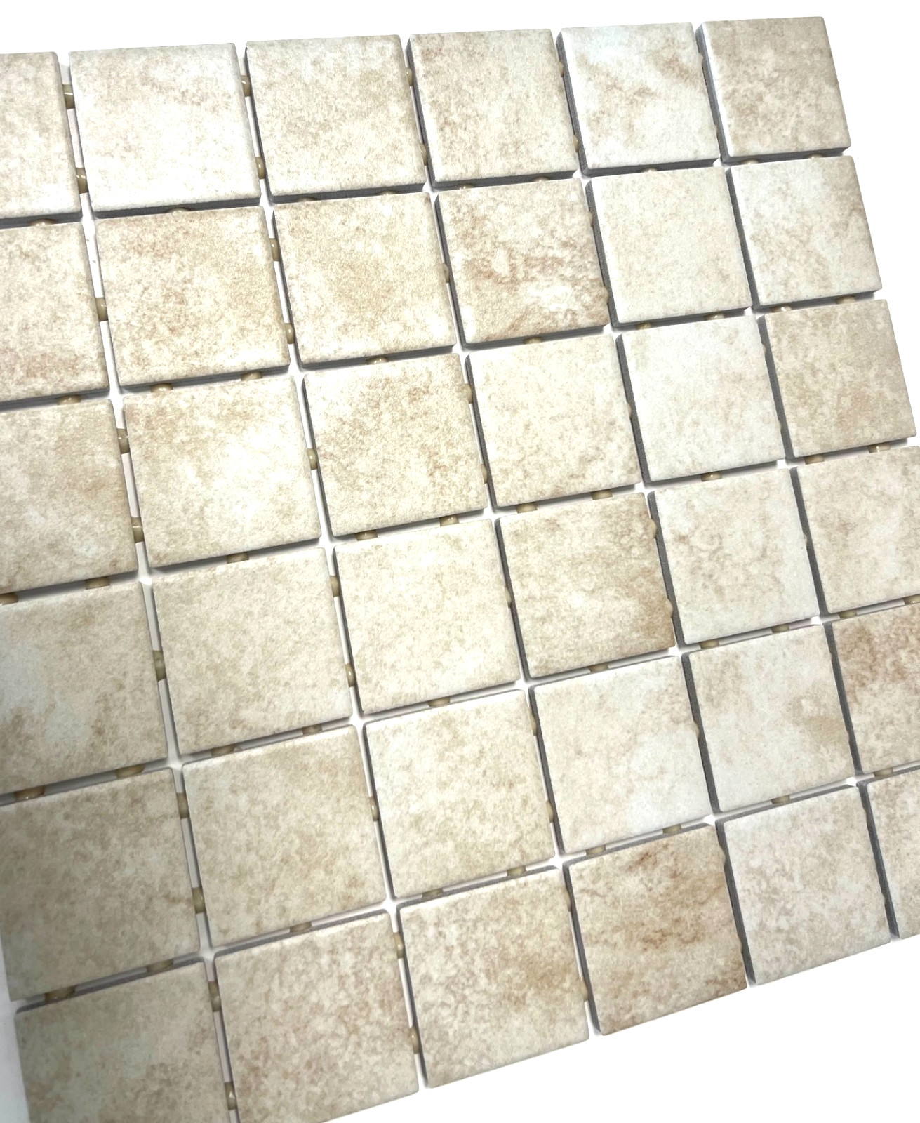 2×2 Beige Matte Floor and Wall Porcelain Mosaic Tile