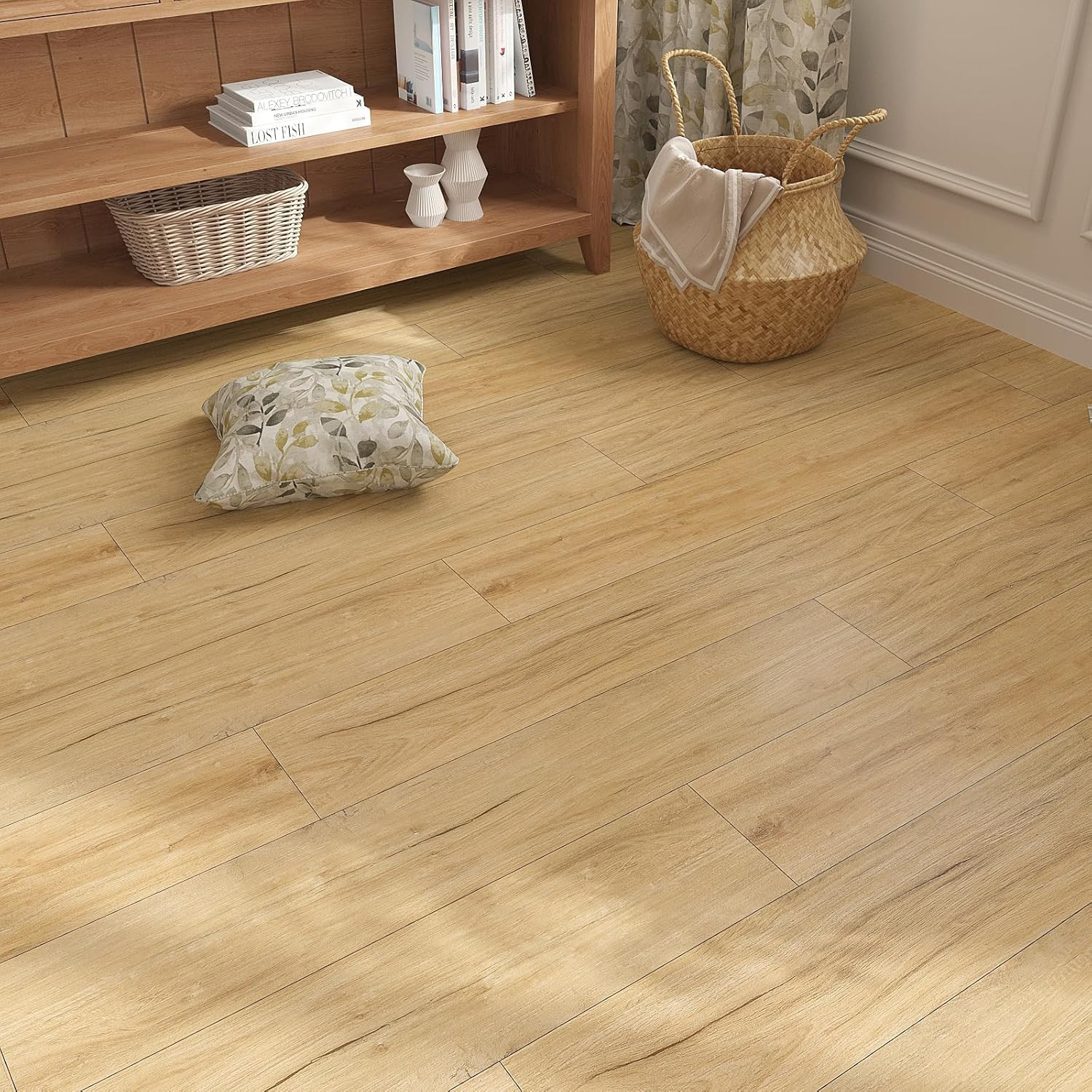 Waterproof Peel and Stick Cottage Oak Vinyl Plank Flooring 32 Pack 47 Sq. Ft.