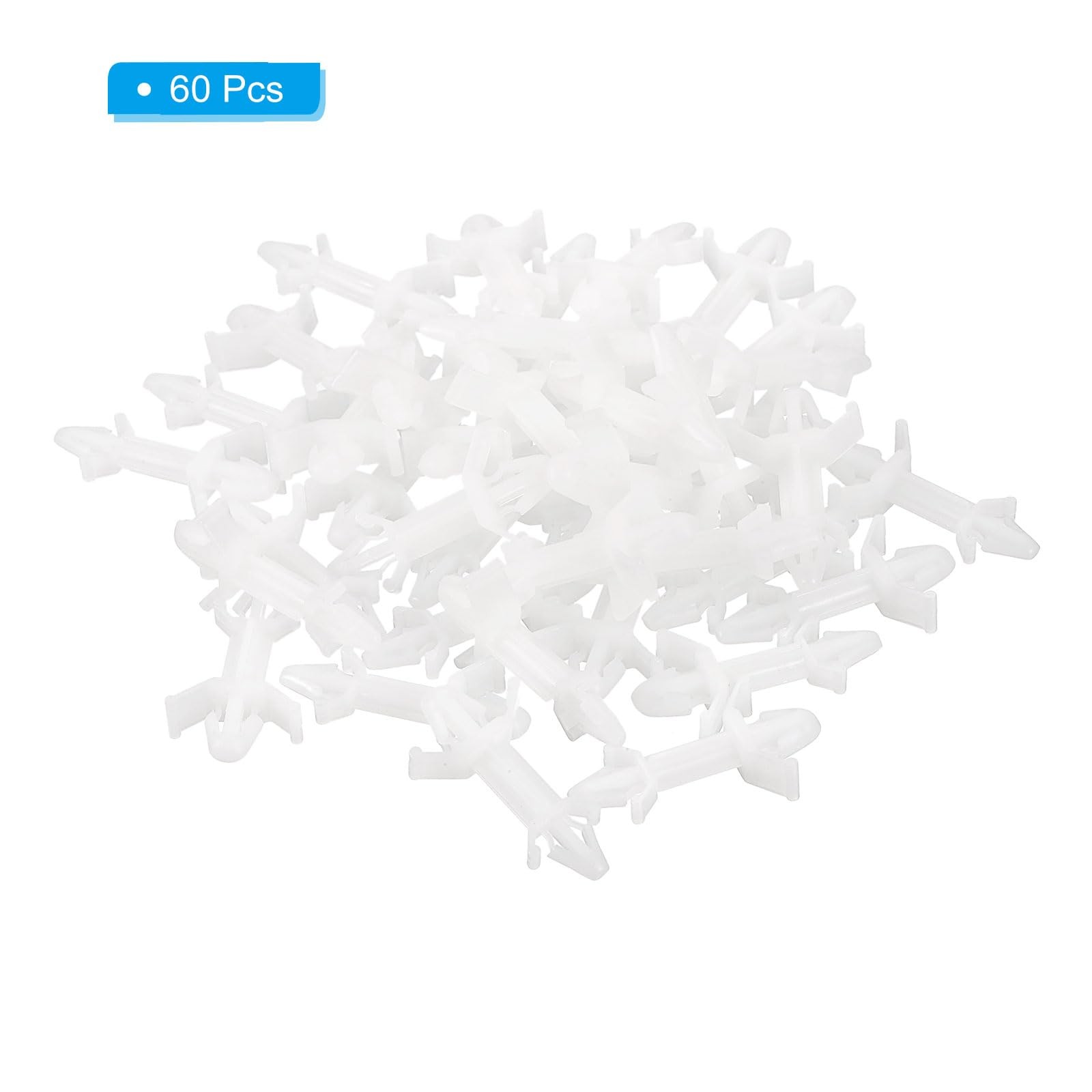 PATIKIL 60PCS PCB Board Isolation Column, Nylon Reverse Locking 12.9mm /0.51″
