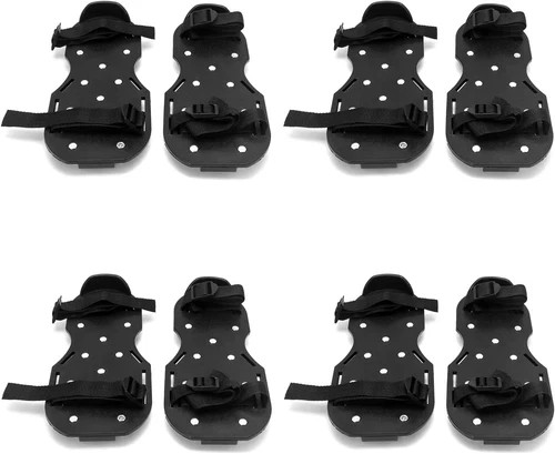 4 Pair Gunite Spiked Shoes 3/4in Short Spikes for Epoxy Concrete Floor