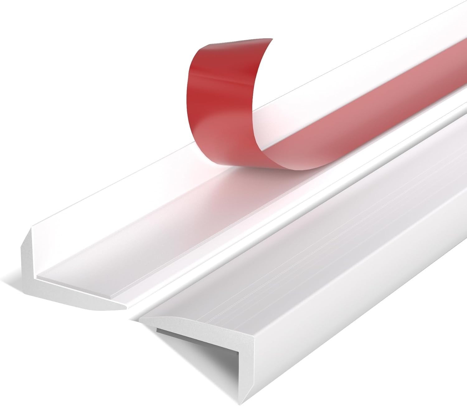 Peel and Stick Aluminum Tile Trim,10-Pack 12 Inch Decorative Brushed Metal Trim