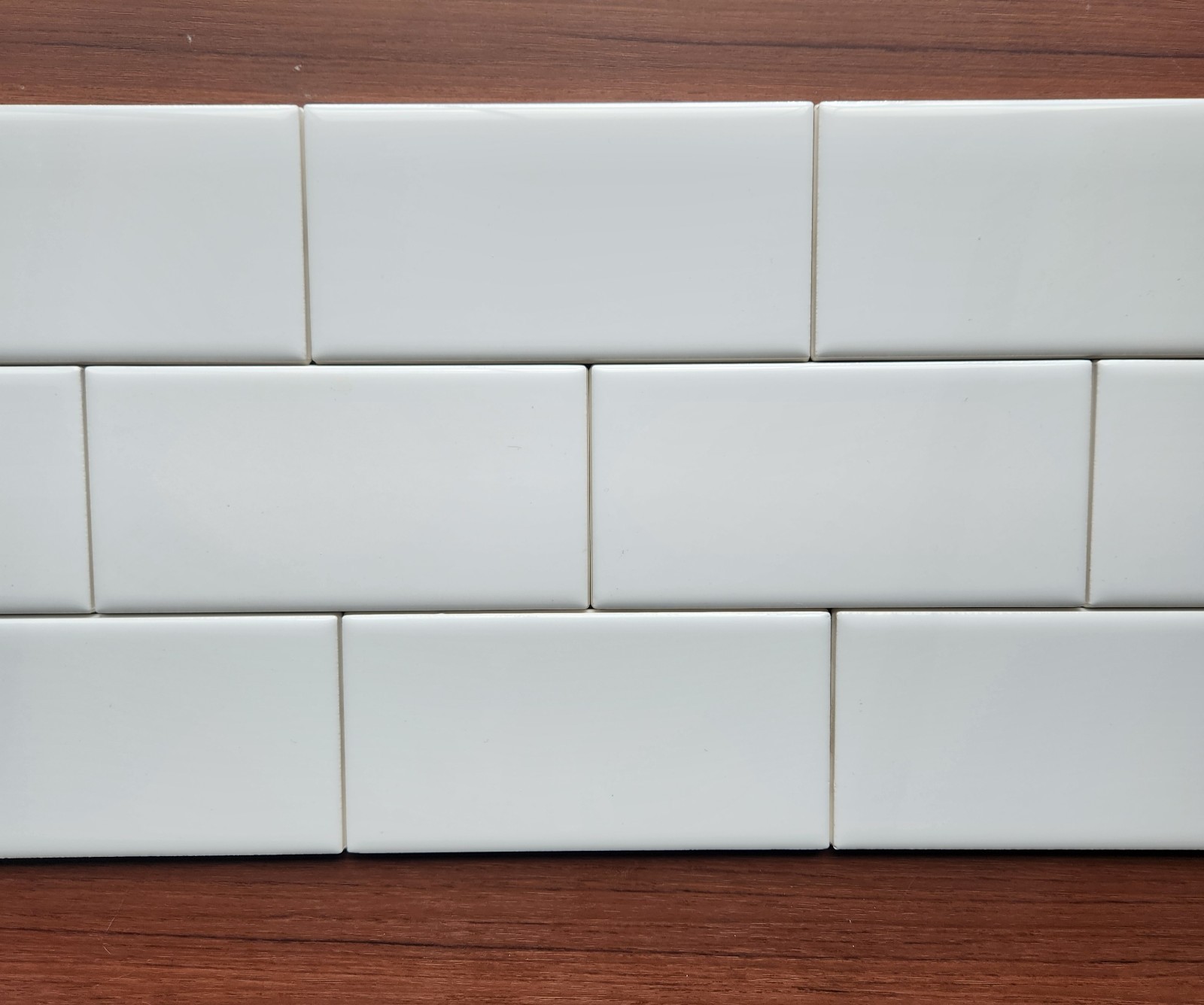 (50) American Olean Ice White #0025 Ceramic Subway Tile 3 x 6″ Inch Lot of 50