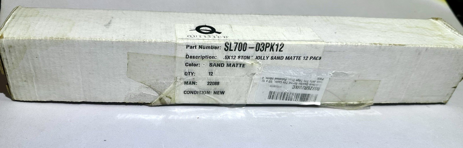 Questech 12-Pack Sand Matte Quarter Round Tile Trim 1/2″ x 12″ Corner Jolly Edge