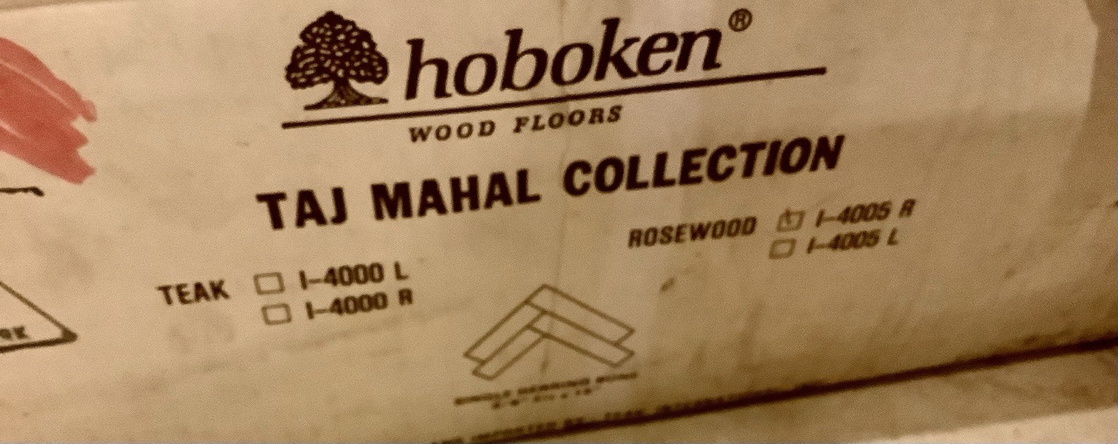 Solid Indian Rosewood Hardwood Flooring 3/8” Hoboken Taj Mahal New Old Stock