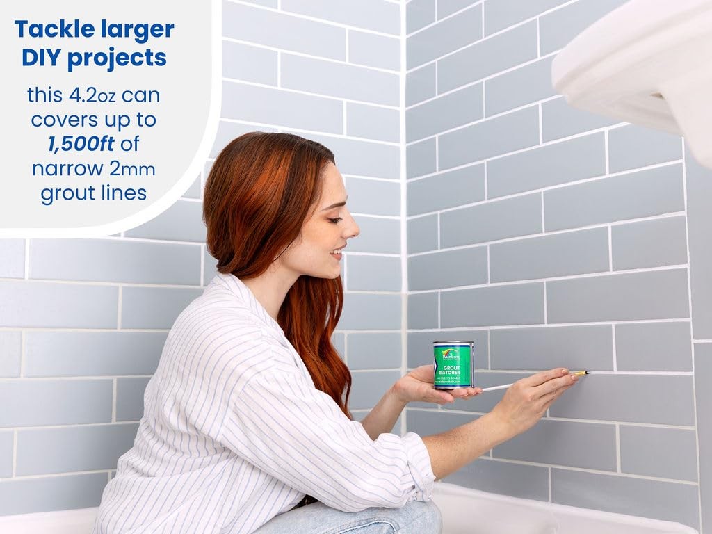 Grout Pen White Paint: Waterproof Tile 4.2 Fl Oz (Pack of 1),