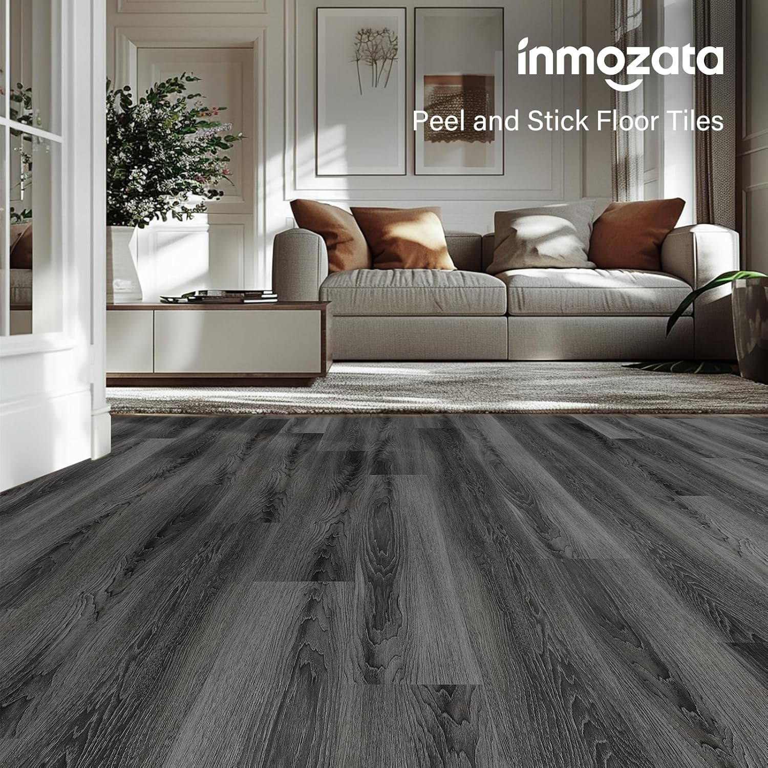 Peel and Stick Floor Tile Vinyl Flooring, Waterproof Vinyl Plank Flooring 36-Pac